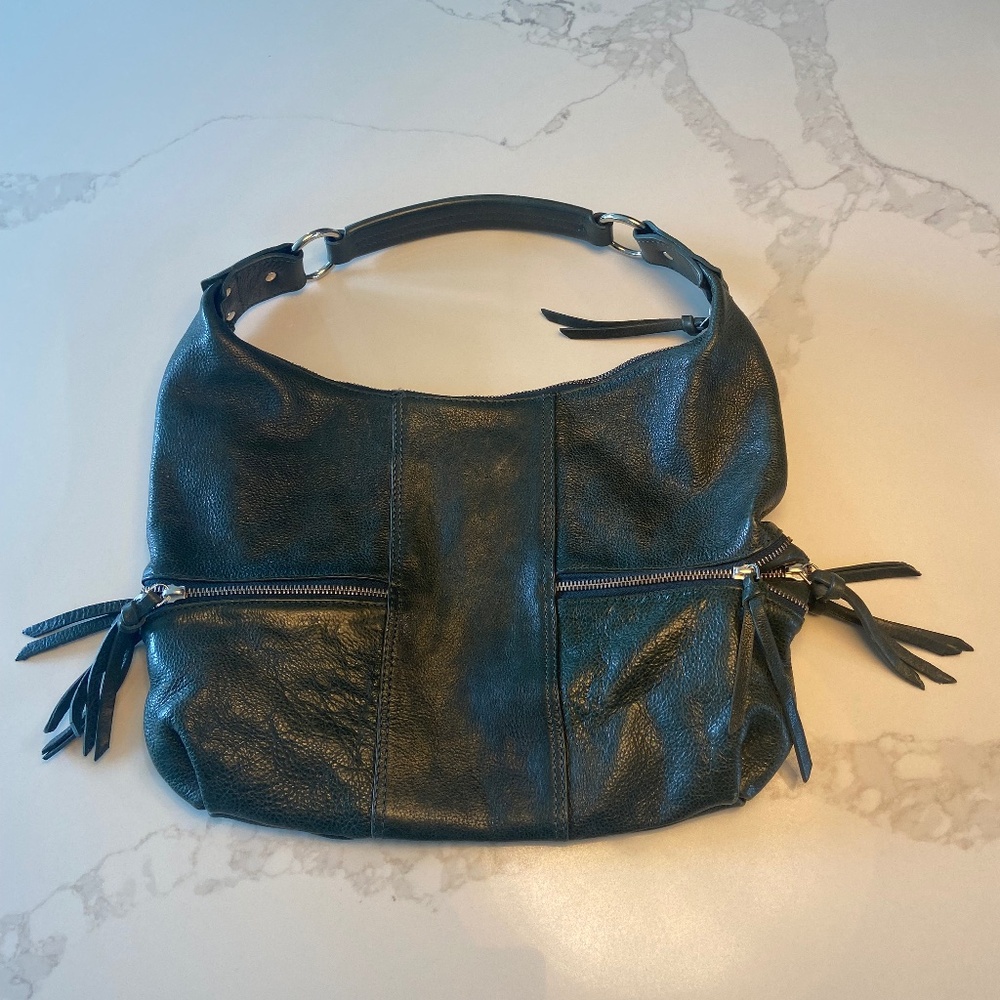 Like New Dark Green Leather Hobo Bag from Barney’s New York